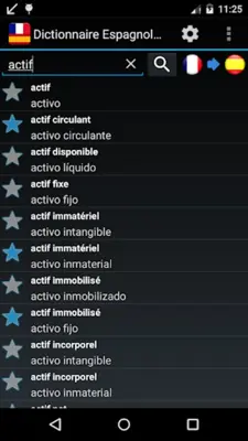 Spanish French Dictionary android App screenshot 0